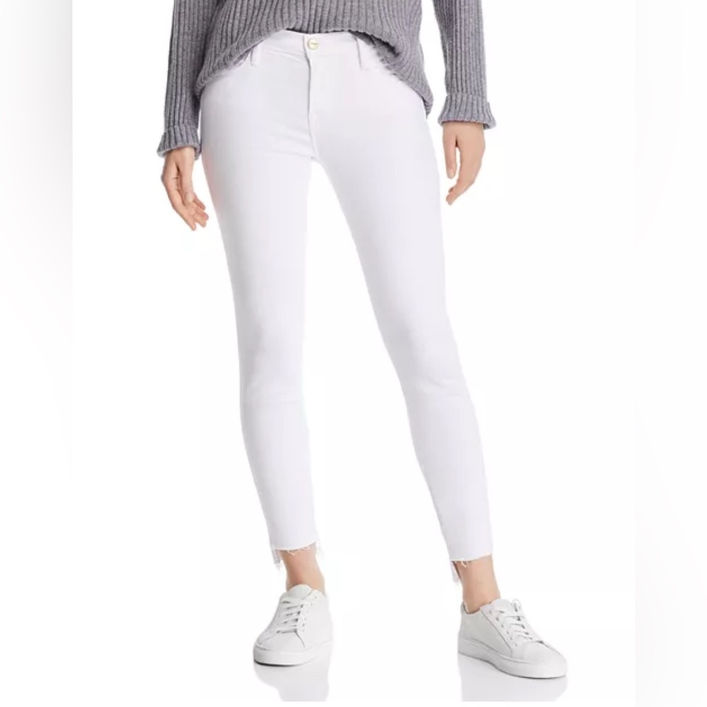 Frame Le Skinny de Jeanne Step Hem Jeans size 28